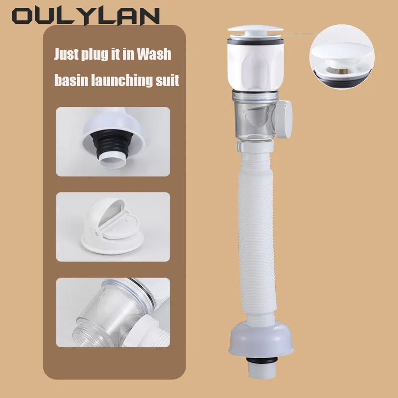 

NEW Kitchen Sink Wash Basin Drain Pipe Hose Seal Anti Odor 90° Horizontal Drainage Pipe Drain System