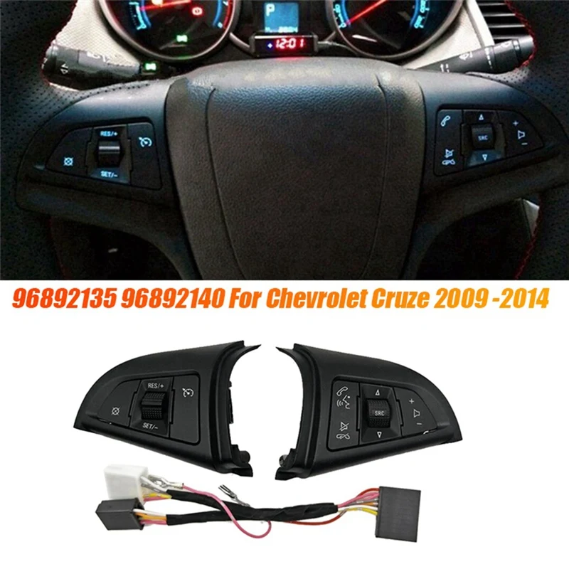1Pair 96892135 96892140 For Chevrolet Cruze 2009 -2014 Car Steering Wheel Button Cruise Speed Control Switch With Wire
1Pair 96892135 96892140 For Chevrolet Cruze 2009 -2014 Car Steering Wheel Button Cruise Speed Control Switch With Wire