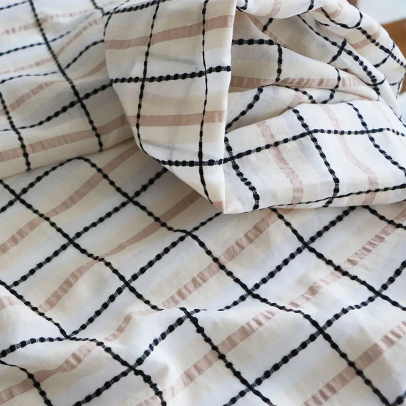 Korean Style Craft Khaki Black Plaid Cotton Lightweight Clothing Fabrics Cloth DIY
Korean Style Craft Khaki Black Plaid Cotton Lightweight Clothing Fabrics Cloth DIY