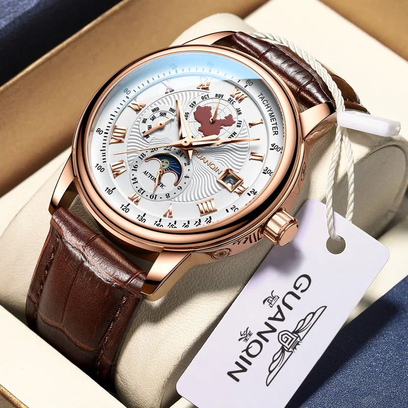 Men's watch machinery automatic Swiss high-grade authentic fashion waterproof men's watch brand
Men's watch machinery automatic Swiss high-grade authentic fashion waterproof men's watch brand