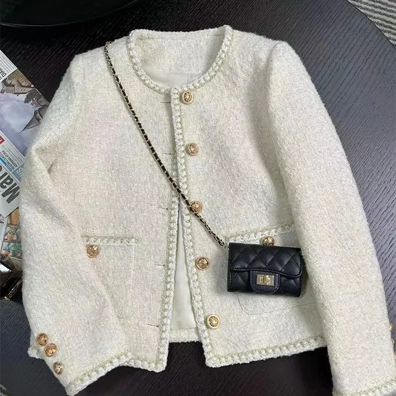 Spring Autumn 2023 Most New Jacket Female Korean French Short Coat Small Fragrance Temperament Celebrity Tweed Outerwear Women
Spring Autumn 2023 Most New Jacket Female Korean French Short Coat Small Fragrance Temperament Celebrity Tweed Outerwear Women