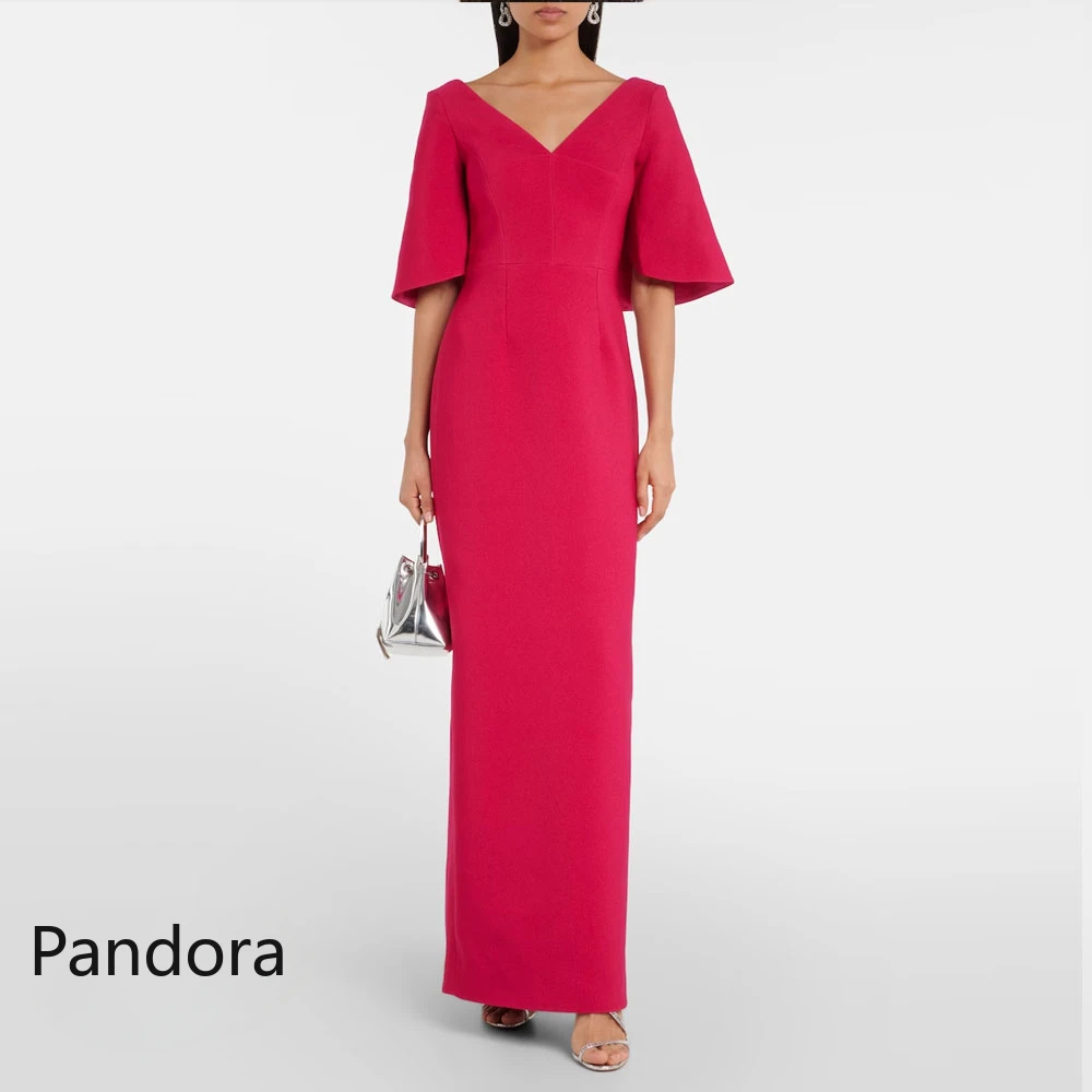 

Pandora V-Neck Prom Dress Short Sleeves With Ankle Length Evening Dress Women Birthday Wedding Party Formal Gowns Arabia 2024