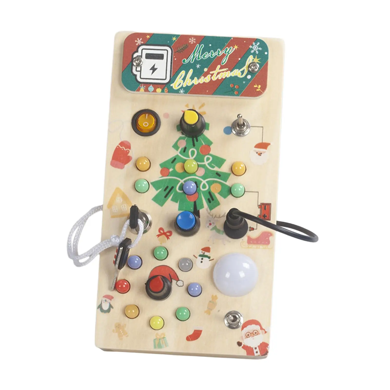 LED Wooden Sensory Board Preschool Learning Activities LED Montessori Busy Board for Preschool Kids Toddlers Girls Holiday Gift
LED Wooden Sensory Board Preschool Learning Activities LED Montessori Busy Board for Preschool Kids Toddlers Girls Holiday Gift