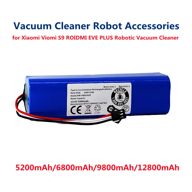 For XiaoMi Roidmi Eve Plus Original Accessories Lithium Battery Rechargeable Battery Pack is Suitable For Repair and Replacement
For XiaoMi Roidmi Eve Plus Original Accessories Lithium Battery Rechargeable Battery Pack is Suitable For Repair and Replacement