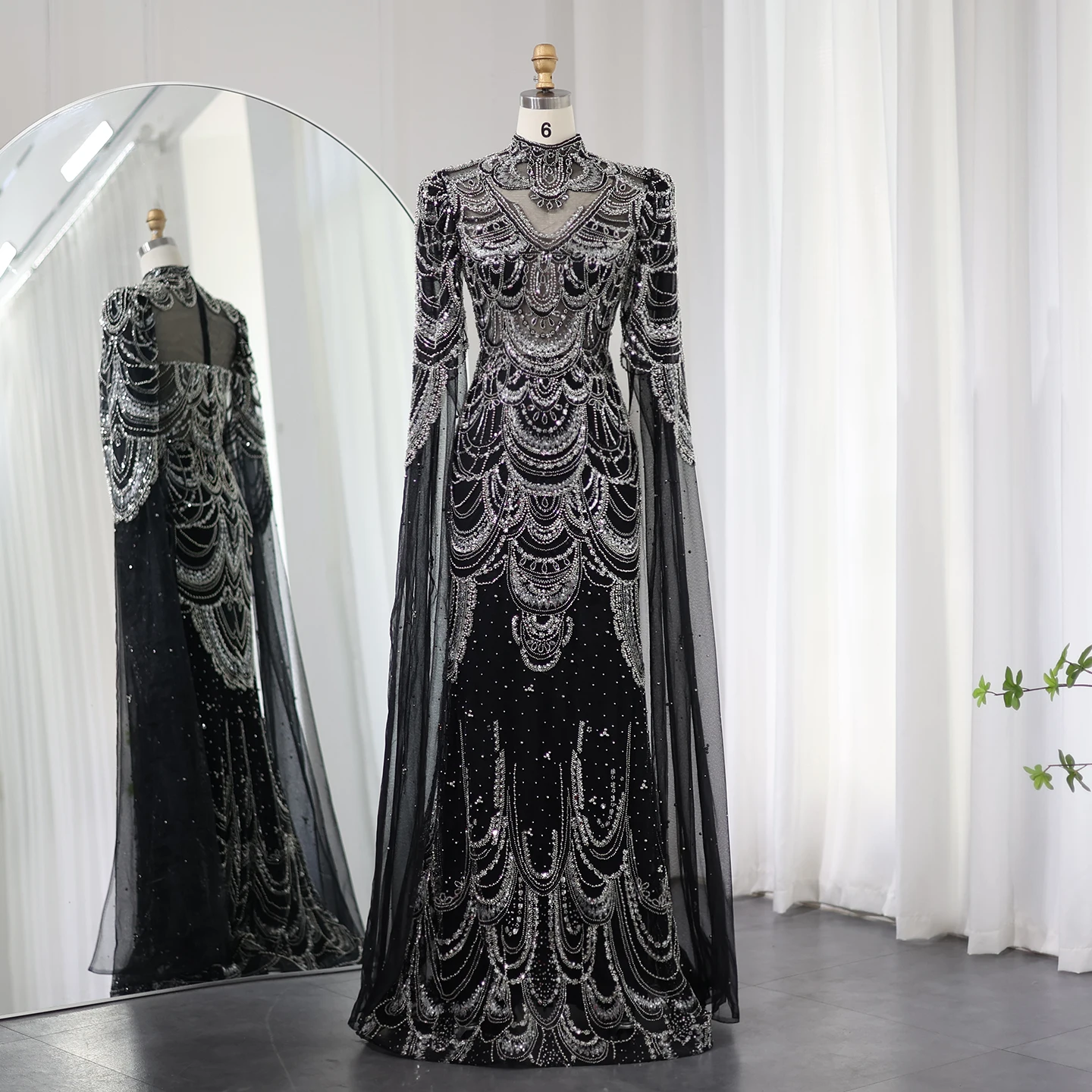 Green Luxury Dubai Mermaid Evening Dresses with Cape Sleeves Arabic Muslim Women Wedding Party Gowns Plus Size 13 Mallzona S3dae83ab98bc4feb89590a7230818cbbS Green Luxury Dubai Mermaid Evening Dresses with Cape Sleeves Arabic Muslim Women Wedding Party Gowns Plus Size Mallzona