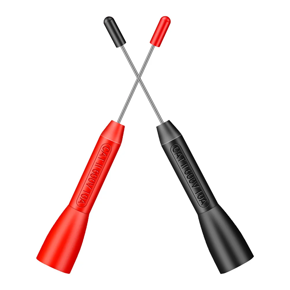 1 Pair Test Probe Non- Destructive Insulation Wire Stainless Steel Back Probe Super Tip Multimeter Probes for Banana Socket
1 Pair Test Probe Non- Destructive Insulation Wire Stainless Steel Back Probe Super Tip Multimeter Probes for Banana Socket
