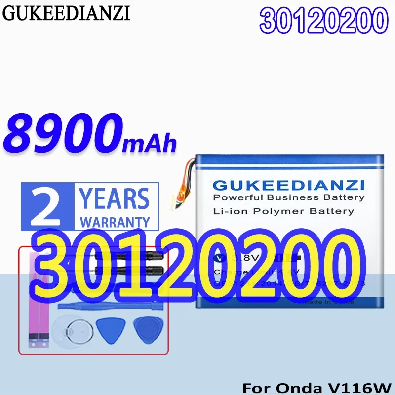 High Capacity GUKEEDIANZI Battery 30120200 8900mAh For Onda V116W Laptop Batteries
High Capacity GUKEEDIANZI Battery 30120200 8900mAh For Onda V116W Laptop Batteries