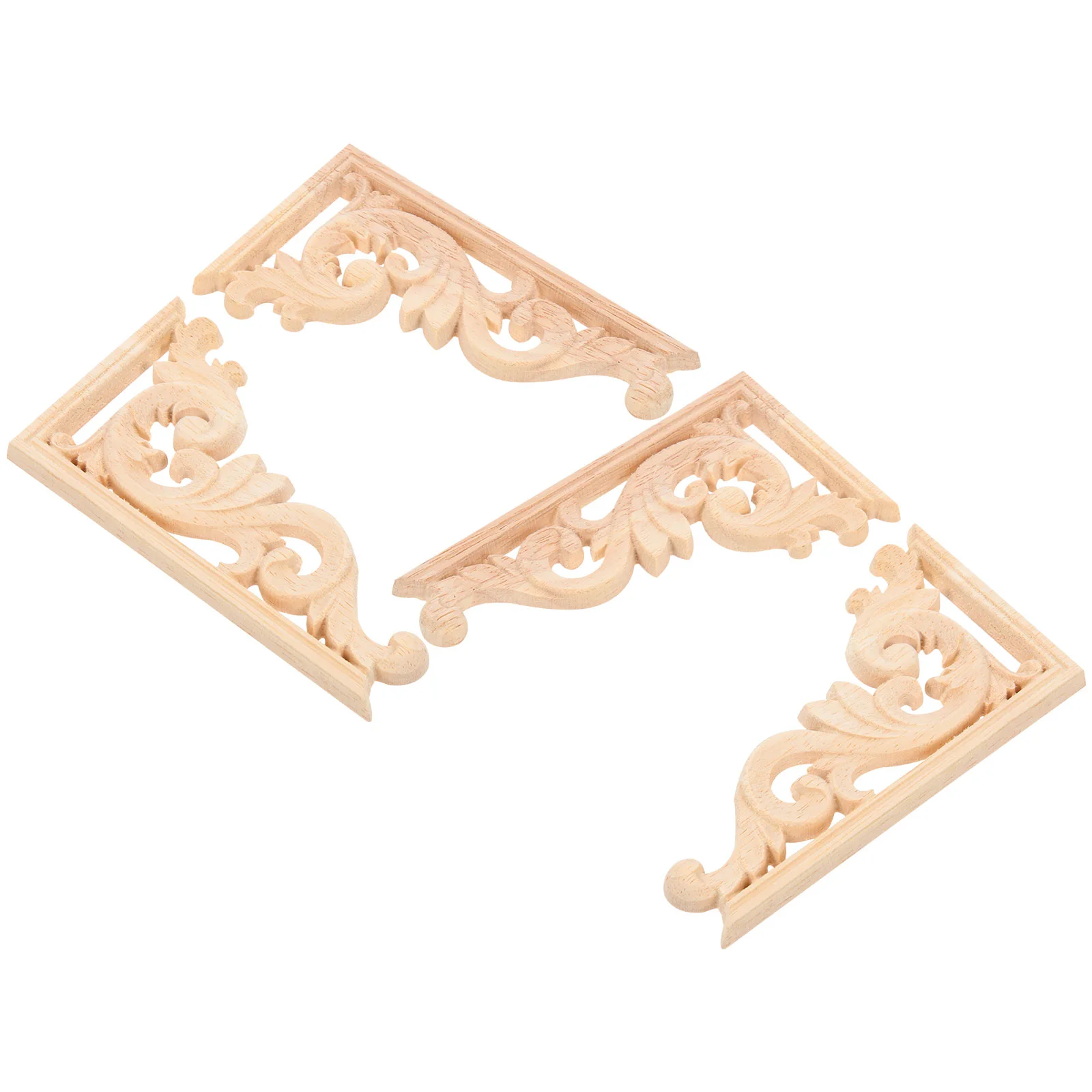 Wood Carved Corner Onlay 4Pcs Unpainted Applique European Style Door Cabinet Decoration Appliques Furniture Corner Molding Trim
Wood Carved Corner Onlay 4Pcs Unpainted Applique European Style Door Cabinet Decoration Appliques Furniture Corner Molding Trim