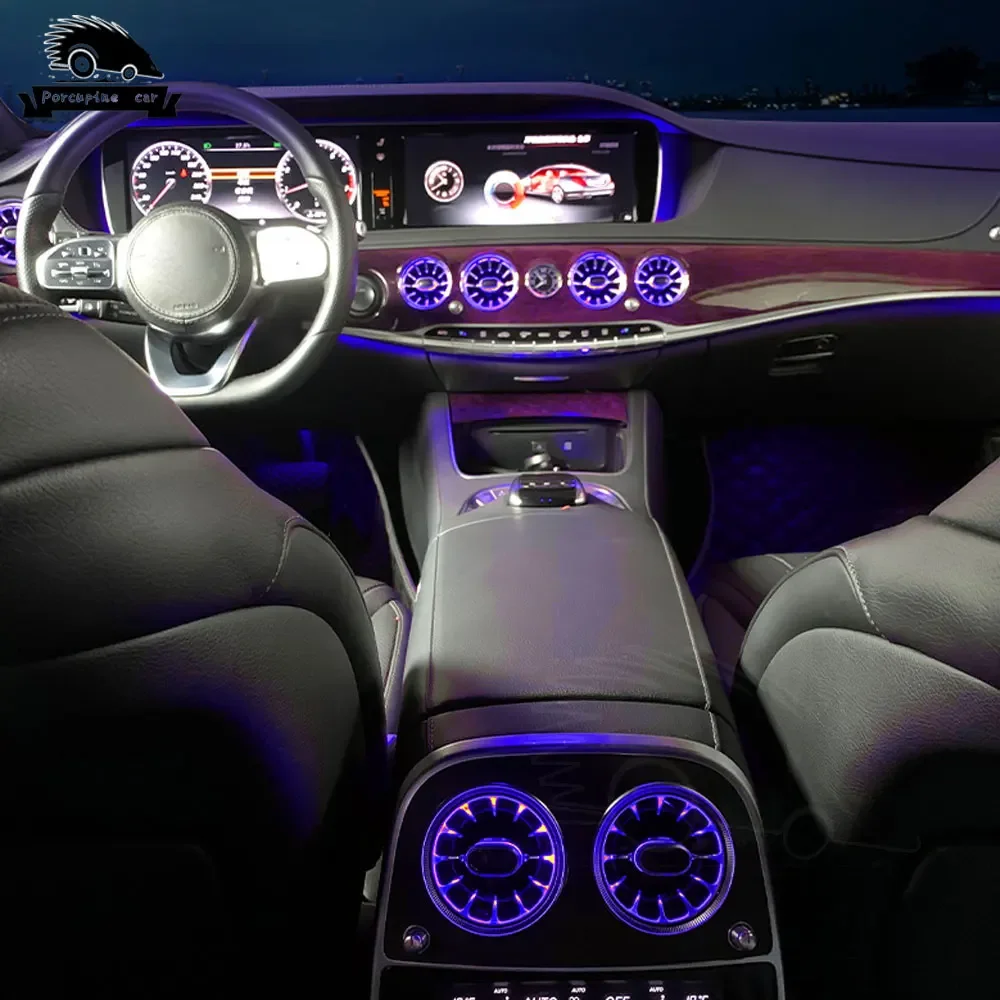 LED Ambient Light Vents For Mercedes Benz S Class W222 2014-2020 Bluetooth APP Control Car Nozzle Turbine Air Outlet
LED Ambient Light Vents For Mercedes Benz S Class W222 2014-2020 Bluetooth APP Control Car Nozzle Turbine Air Outlet