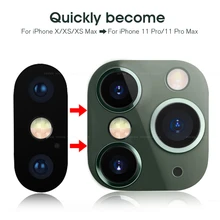 Metal Sticker Seconds Change Camera Lens Cover For iPhone X XS XR XsMax Fake Sticker Camera For iPhone 11 Pro Max Protector
Metal Sticker Seconds Change Camera Lens Cover For iPhone X XS XR XsMax Fake Sticker Camera For iPhone 11 Pro Max Protector