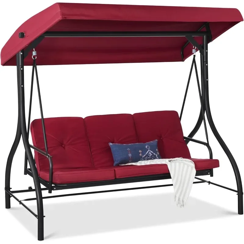 Best Choice Products 3-Seat Outdoor Large Converting Canopy Swing Glider, Patio Hammock Lounge Chair for Porch
Best Choice Products 3-Seat Outdoor Large Converting Canopy Swing Glider, Patio Hammock Lounge Chair for Porch