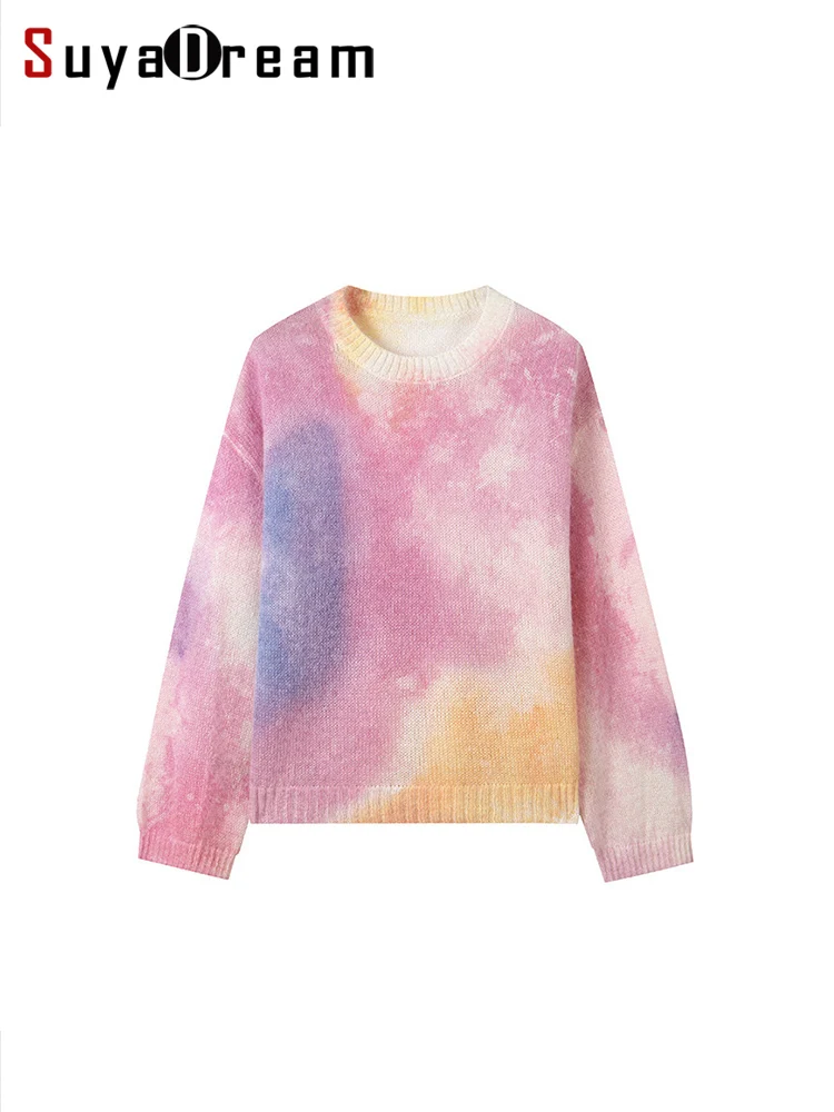 SuyaDream Women Mohair Pullovers Wool Blend Printed Loose Sweaters 2023 Fall Winter Fashionable Top Blue Pink
SuyaDream Women Mohair Pullovers Wool Blend Printed Loose Sweaters 2023 Fall Winter Fashionable Top Blue Pink