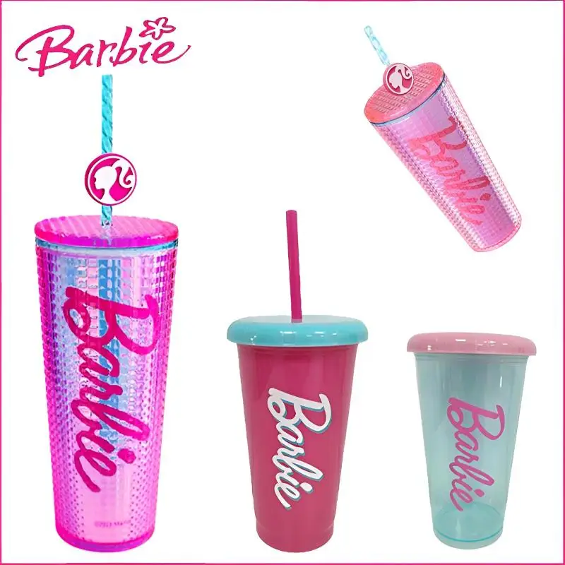 775Ml Miniso Barbie Water Cup Cartoon Portable Double Layer Sippy Cups Summer Large Capacity Coffee Mug Coke Mug Gifts for Girls
775Ml Miniso Barbie Water Cup Cartoon Portable Double Layer Sippy Cups Summer Large Capacity Coffee Mug Coke Mug Gifts for Girls