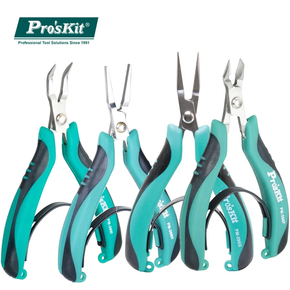 

Pro'skit PM-396F/G/H/I Stainless Steel Forceps Pliers Stainless Steel Industrial Grade High Hardness Diagonal Cutting Pliers