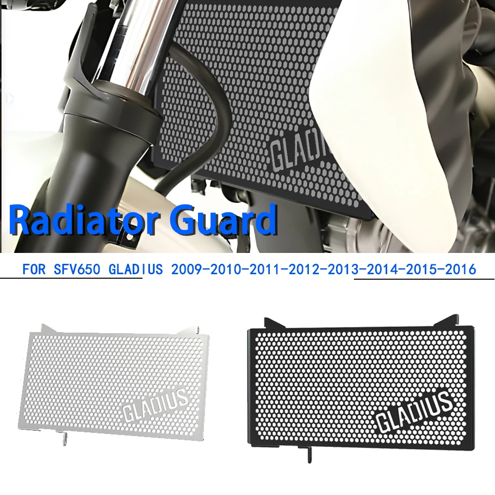 

2024 SFV 650 Motorcycle CNC Radiator Grille Guard Cover Protector For Suzuki SFV650 Gladius 2009-2016 2015 2014 2013 Accessories