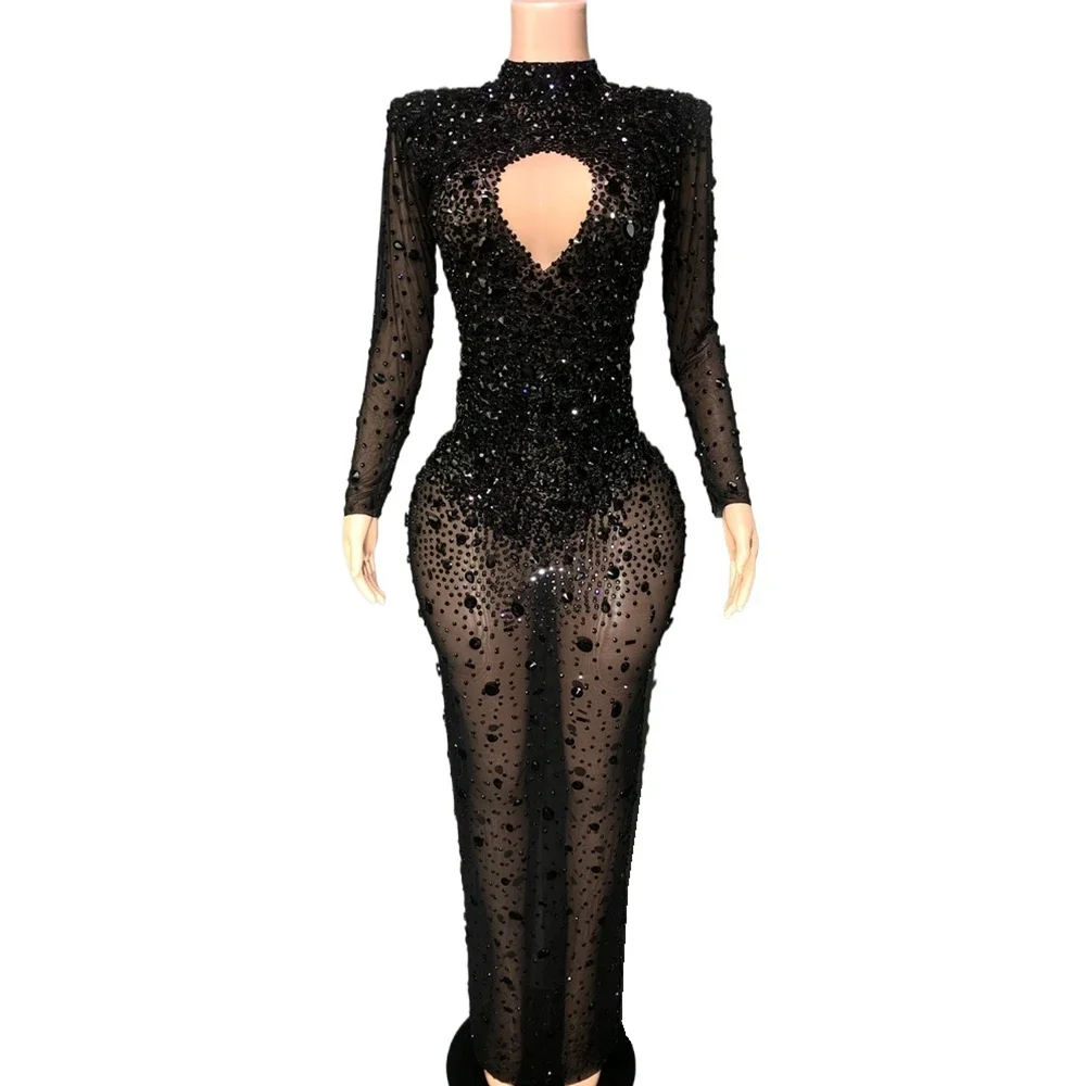 Luxurious Rhinestones Birthday Celebrate Evening Prom Long Dress for Women Sexy Mesh Singer Show Stage Wear Photo Shoot Dress
Luxurious Rhinestones Birthday Celebrate Evening Prom Long Dress for Women Sexy Mesh Singer Show Stage Wear Photo Shoot Dress