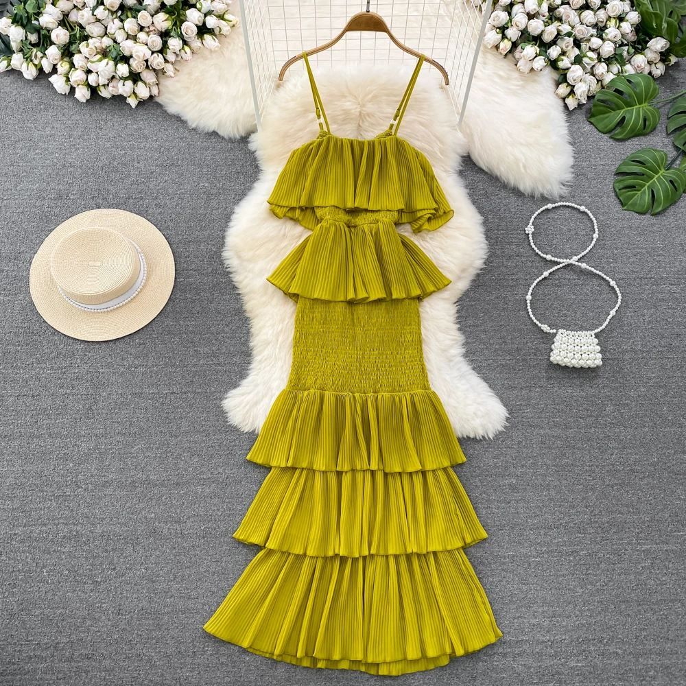 Summer Dresses For Women 2023 Open Back High Waist Irregular A-line Sexy Cake Women's Dress Fashion Strap Beach Dresses Women
Summer Dresses For Women 2023 Open Back High Waist Irregular A-line Sexy Cake Women's Dress Fashion Strap Beach Dresses Women