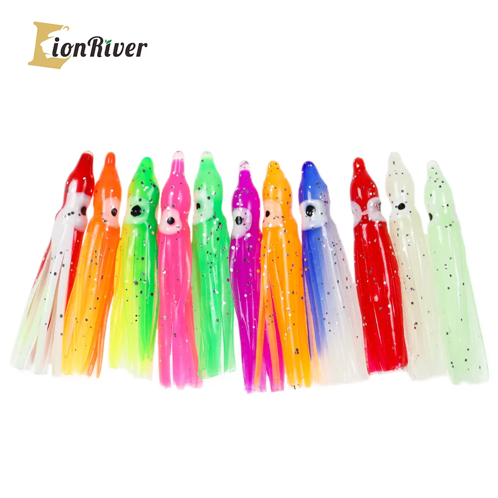 LIONRIVER 40PCS Soft Plastic Octopus Squid Skirt Fishing Lures Trolling Saltwater Fishing Bait Set For Bass Salmon Trout 5CM
LIONRIVER 40PCS Soft Plastic Octopus Squid Skirt Fishing Lures Trolling Saltwater Fishing Bait Set For Bass Salmon Trout 5CM