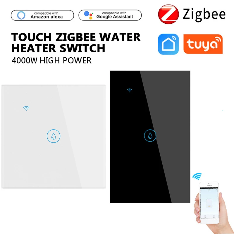 20A TUYA Zigbee Water Heater Switch Smart Touch Wall Switch Timing Intelligent Automation Module Work With Google Home And Alexa
20A TUYA Zigbee Water Heater Switch Smart Touch Wall Switch Timing Intelligent Automation Module Work With Google Home And Alexa