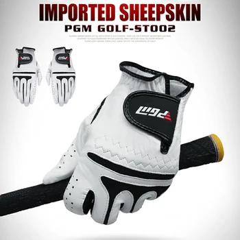 Luvas de Golfe PGM: Acelere Seu Jogo com Precisão e Conforto 11 PGM Adjustables Golfs Gloves For Men Right/Left Hand Wear Resistant Comfy Sheepskins Fabric Sport Gloves Golfs Accessories