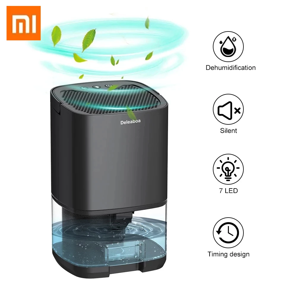 Xiaomi Portable Dehumidifer 1000ml Water Tank Dehumidifier For Home Bathroom Basement Deshumidificador Portable Dehumidife
Xiaomi Portable Dehumidifer 1000ml Water Tank Dehumidifier For Home Bathroom Basement Deshumidificador Portable Dehumidife