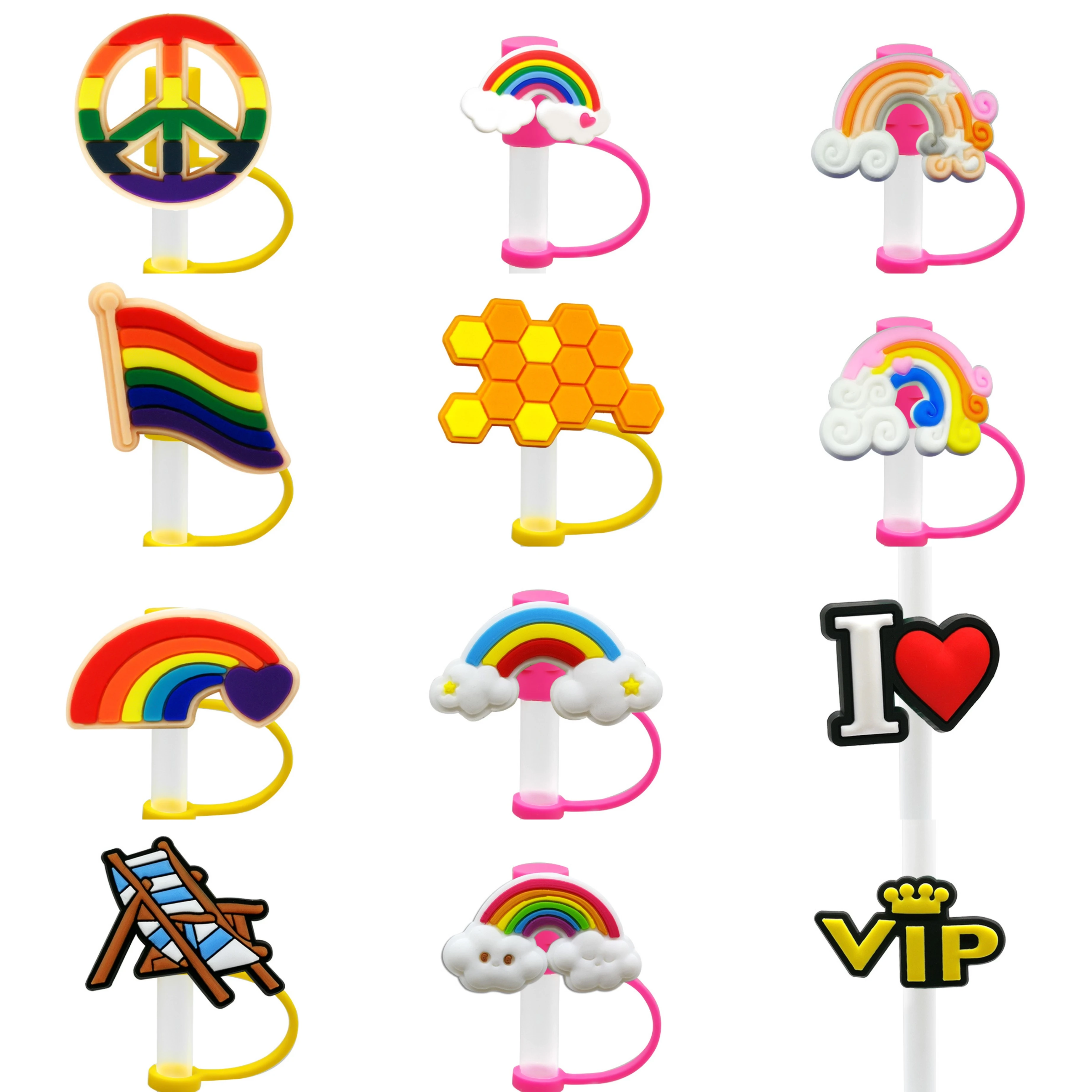 1pcs Rainbow Festival series reusable 8MM silicagel straw cap, airtight and dustproof, Leak proof straw cover for
1pcs Rainbow Festival series reusable 8MM silicagel straw cap, airtight and dustproof, Leak proof straw cover for