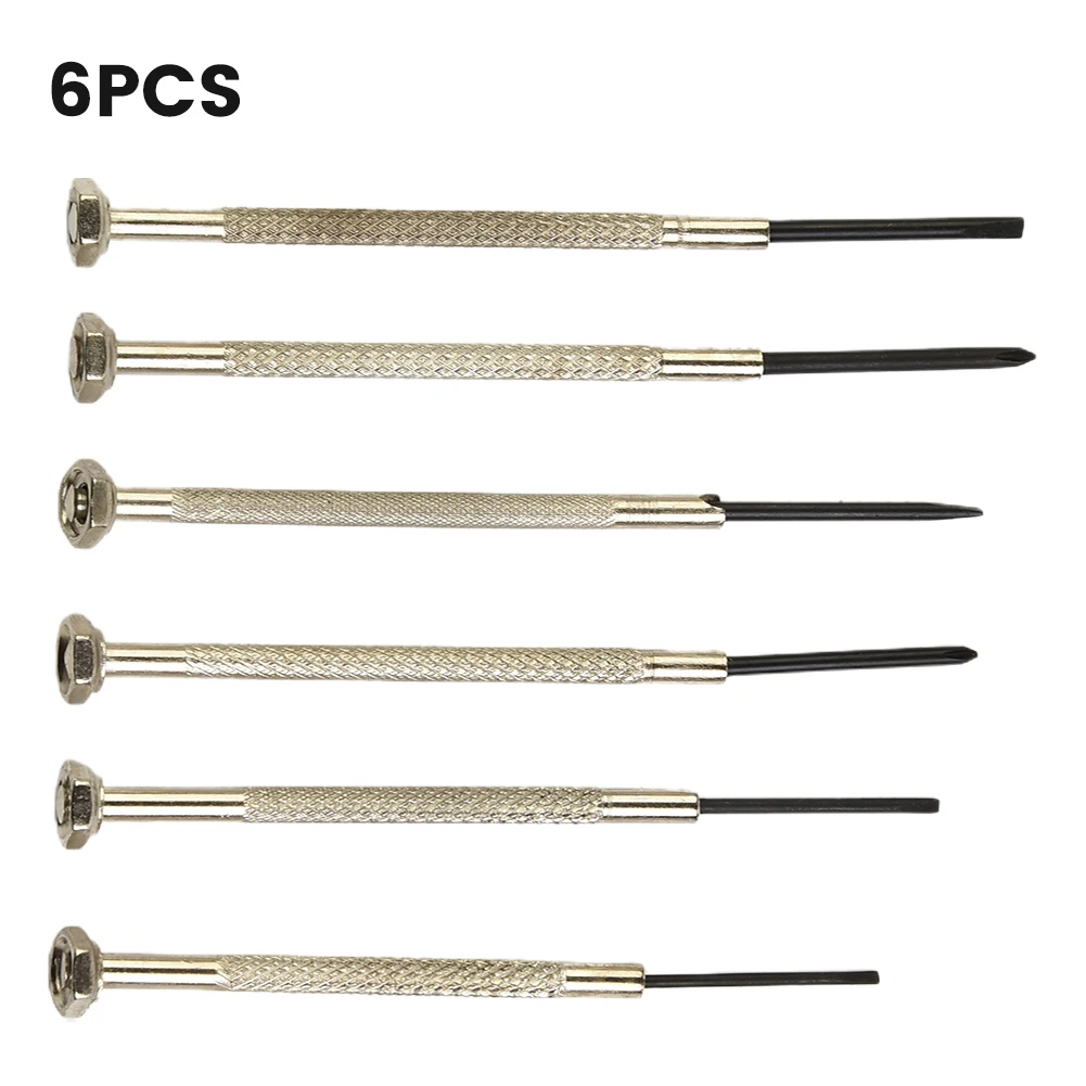 Nutdrivers Screwdriver 6pcs Cross Slotted Head Electronic For Watch Glasses Jewelry Non-Slip Repairing High Quality Practical
Nutdrivers Screwdriver 6pcs Cross Slotted Head Electronic For Watch Glasses Jewelry Non-Slip Repairing High Quality Practical
