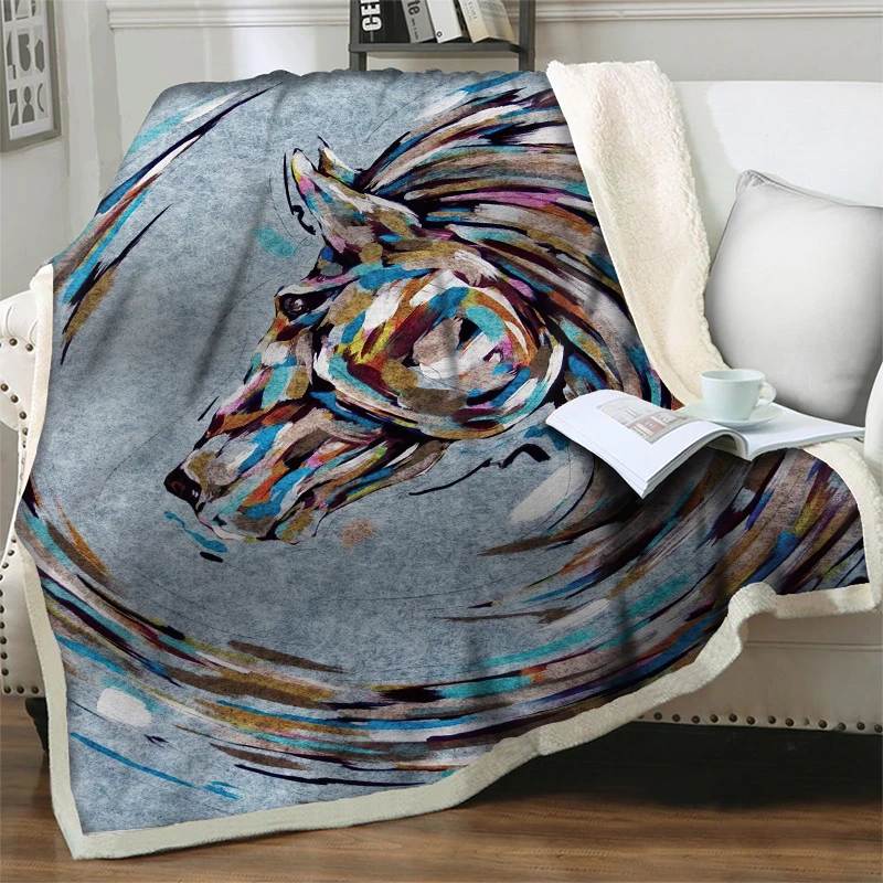 3D Artistic Horse Printing Animal Yoga Blanket Soft Warm Plush Throw Blankets Home Sleeping Napkin Pet Hiking Picnic Quilt Cover
3D Artistic Horse Printing Animal Yoga Blanket Soft Warm Plush Throw Blankets Home Sleeping Napkin Pet Hiking Picnic Quilt Cover