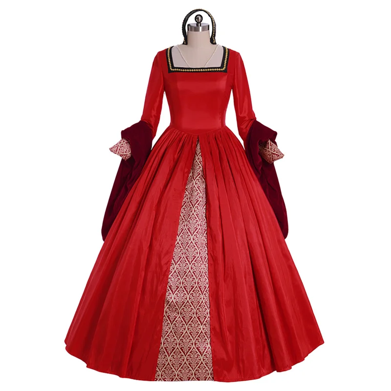 Medieval Elizabeth Tudor Queen Red Dress Victorian Tudor Period Anne Boleyn Cosplay Costume Ball Gown Custom Made
Medieval Elizabeth Tudor Queen Red Dress Victorian Tudor Period Anne Boleyn Cosplay Costume Ball Gown Custom Made
