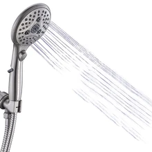High Pressure 6 Setting Hand Held Shower Head , Shower Head With On/Off Switch With Bracket/ Rubber Washers
High Pressure 6 Setting Hand Held Shower Head , Shower Head With On/Off Switch With Bracket/ Rubber Washers