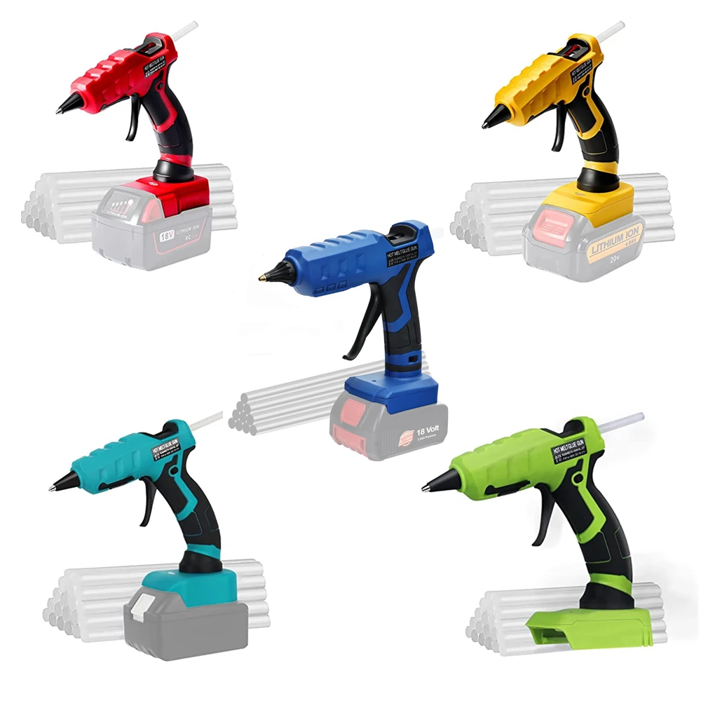 Cordless Hot Melt Glue Gun for Milwaukee/Dewalt/Milwaukee/Black Decker/Bosch 18/20V Max Lithium-ion Battery Home DIY Repair Tool
Cordless Hot Melt Glue Gun for Milwaukee/Dewalt/Milwaukee/Black Decker/Bosch 18/20V Max Lithium-ion Battery Home DIY Repair Tool