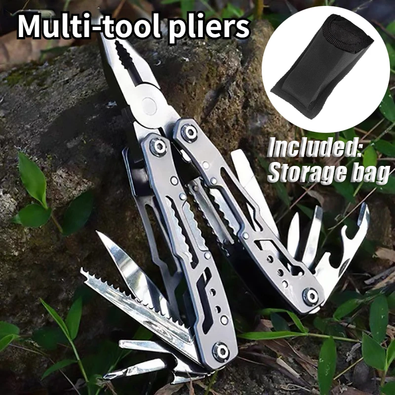 Multifunction Stainless Steel Multi-tool Pocket Knife Pliers Folding Pliers Mini Portable Folding Pliers Folding Blade Knife
Multifunction Stainless Steel Multi-tool Pocket Knife Pliers Folding Pliers Mini Portable Folding Pliers Folding Blade Knife