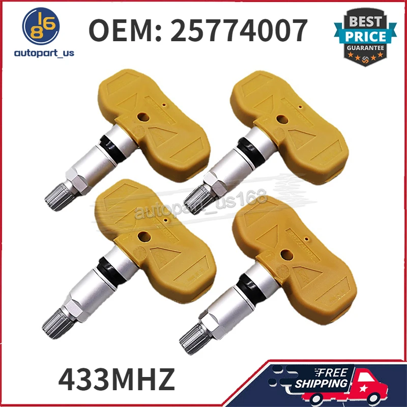 25774007 Tire Pressure Monitoring System Sensor 433MHZ For Cadillac CTS (GMX322) 2007-2011 Chevrolet Trailblazer (KC) 2001-2010
25774007 Tire Pressure Monitoring System Sensor 433MHZ For Cadillac CTS (GMX322) 2007-2011 Chevrolet Trailblazer (KC) 2001-2010