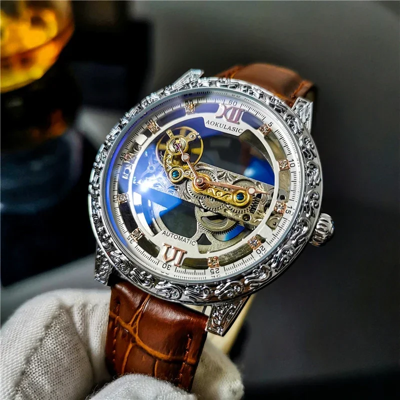 AOKULASIC Fashion Automatic Mechanical Watches Mens Luxury Brand Classic Design Hollow Business Waterproof Watch Men 2023 NEW
AOKULASIC Fashion Automatic Mechanical Watches Mens Luxury Brand Classic Design Hollow Business Waterproof Watch Men 2023 NEW