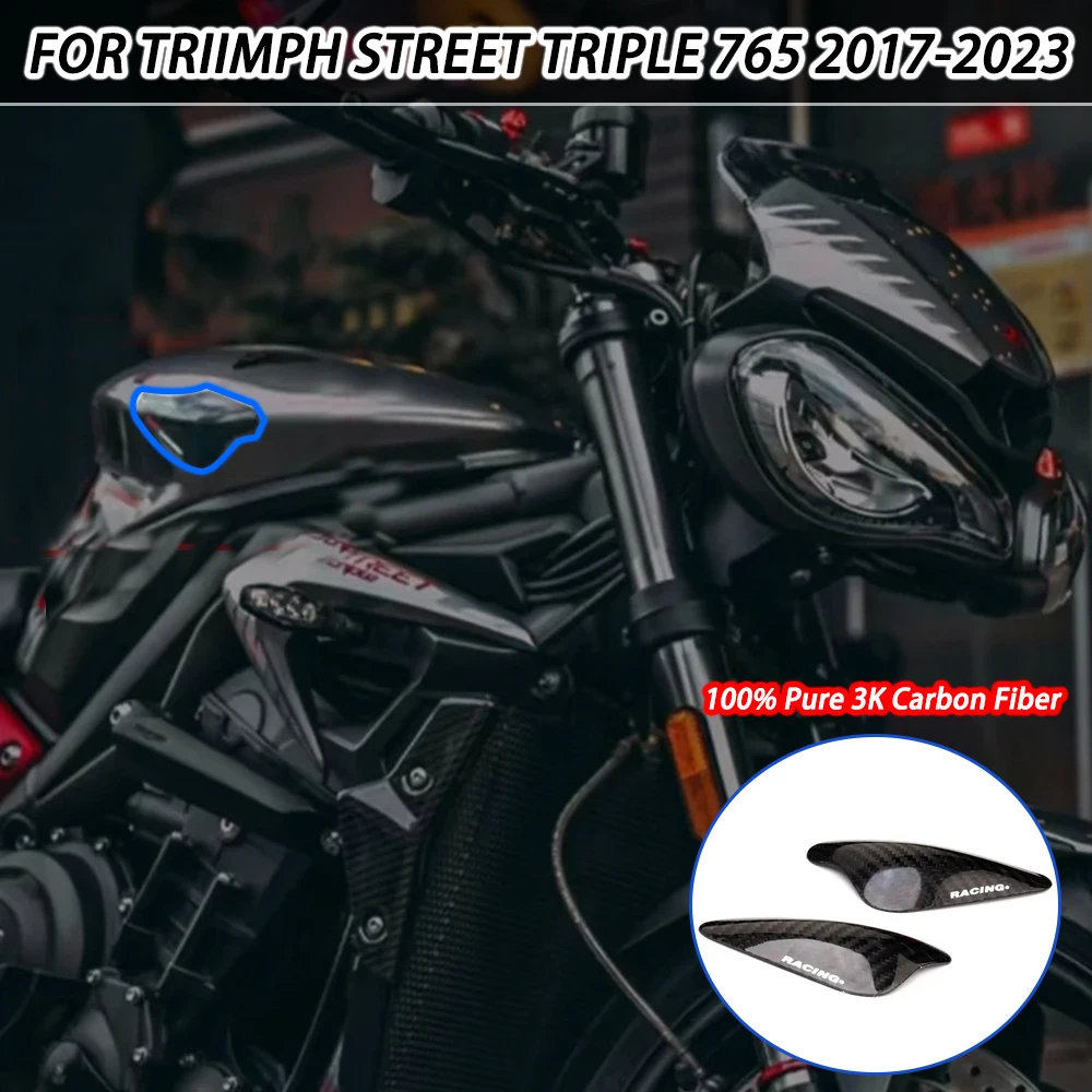 

100% Pure 3K Carbon Fiber For Triumph Daytona Moto2 765 / Street Triple 765 S R RS 2017-2023 Carbon Fibre Tank / Tail Sliders