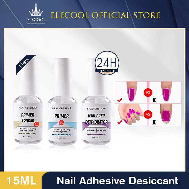

Nail Art Anti-warping Long-lasting Nail Art Adhesive Desiccant Agent Adhesive Fast Dry Primer Bonder Nail Prep Dehydrator TSLM1
