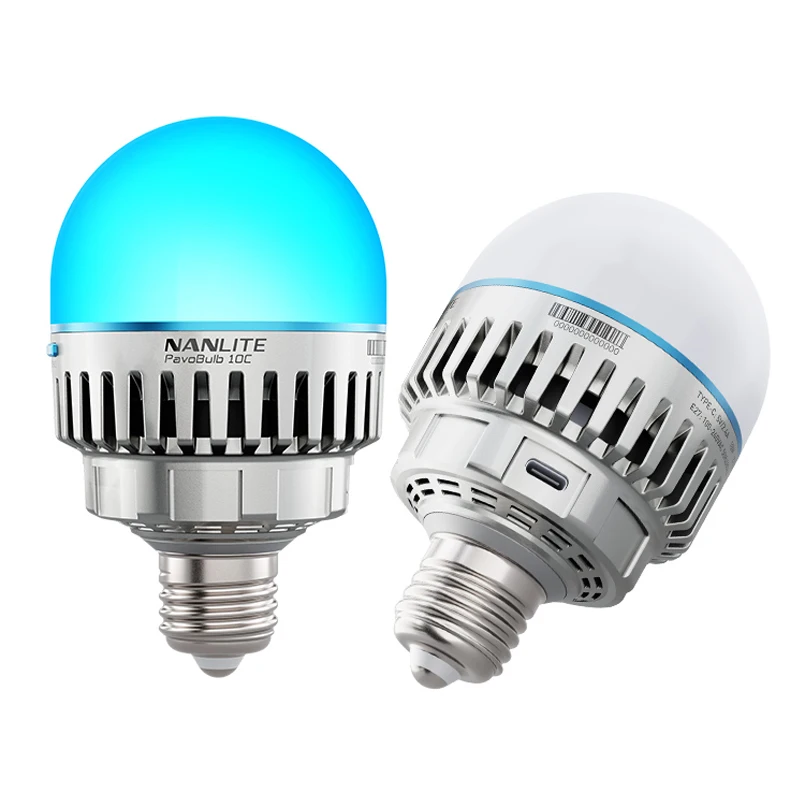 

Nanlite 10c Nanguang LED Photography Fill Light Bulb RGB Color Light Creative Shooting Atmosphere Lighting