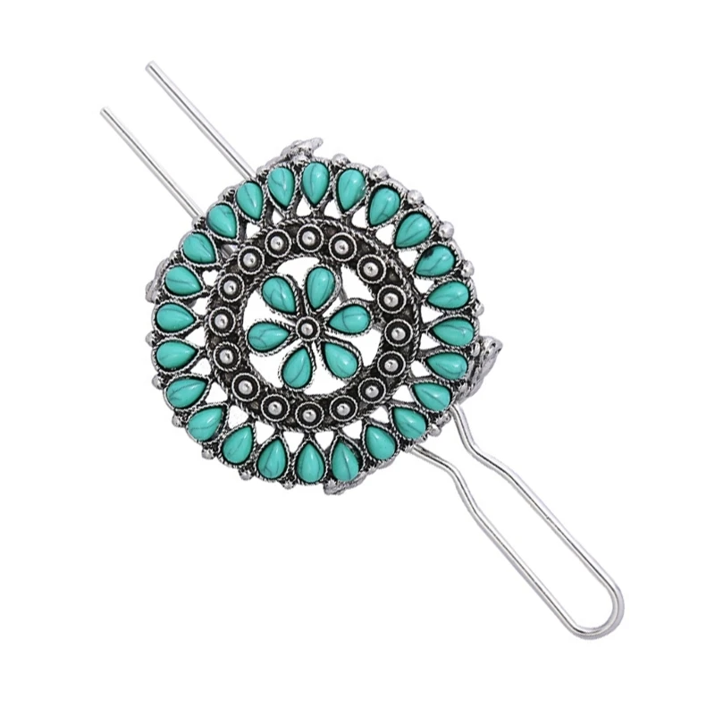 Women Chignon Pins Boho Hairpin Styling Headpiece Floral Shape Casual Hair Accessory Boho Turquoise Headpiece
Women Chignon Pins Boho Hairpin Styling Headpiece Floral Shape Casual Hair Accessory Boho Turquoise Headpiece