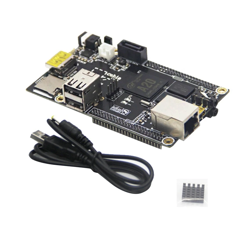 

For Cubieboard2 CB2 Allwinner A20 ARM Cortex A7 Duals Core Black PCB+Metal 8GB Emmc Supports Android/Linux Development Board