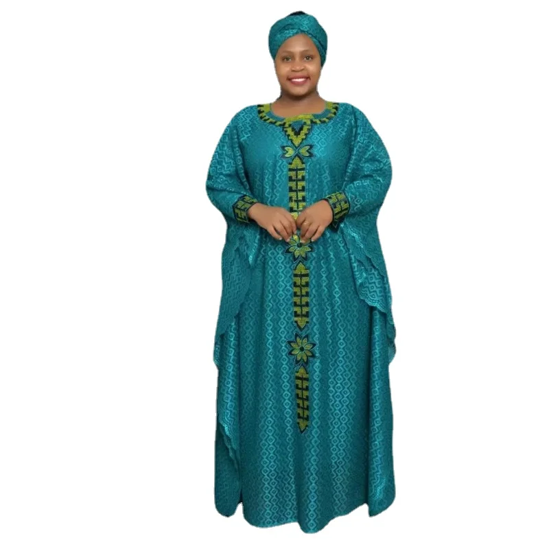 

Embroidery Traditional Dashiki African Dresses for Women Plus Size Boubou Robe Africaine Femme Kaftan Maxi Dress Africa Clothing