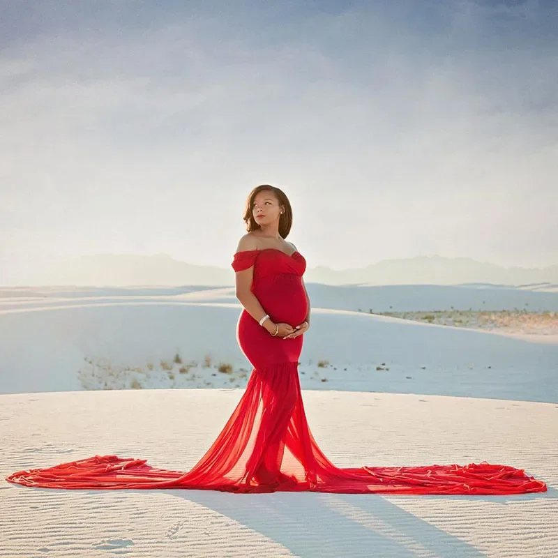 New Maternity Photography Props Pregnancy Cotton Dress Photo Off Shoulder Pregnant Long Tail Fishtail Dresses Women Maxi Clothes
New Maternity Photography Props Pregnancy Cotton Dress Photo Off Shoulder Pregnant Long Tail Fishtail Dresses Women Maxi Clothes