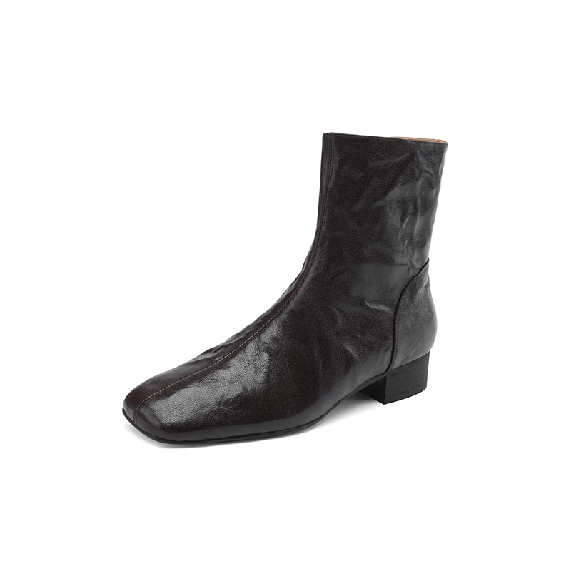 2023 Autumn winter Women ankle boots natural leather22-25cm sheepskin+pigskin modern boots side zip square toe western boots
2023 Autumn winter Women ankle boots natural leather22-25cm sheepskin+pigskin modern boots side zip square toe western boots