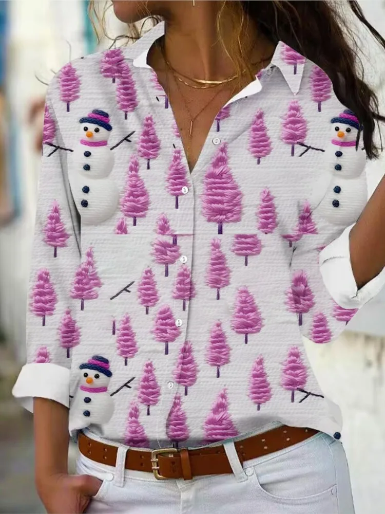 Christmas Women Shirts 3D Santa Claus Printed Long Sleeve Fashion Party Ladies Blouses Spring Autumn New Trendy Female Shirt Top
Christmas Women Shirts 3D Santa Claus Printed Long Sleeve Fashion Party Ladies Blouses Spring Autumn New Trendy Female Shirt Top