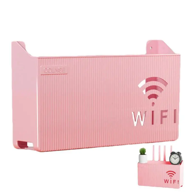 Wall-mounted Router Box Office Media Decor Console Wifi Organizer Box Wireless Storage Boxes Rack Bracket Hangings Wall Shelf 
Wall-mounted Router Box Office Media Decor Console Wifi Organizer Box Wireless Storage Boxes Rack Bracket Hangings Wall Shelf