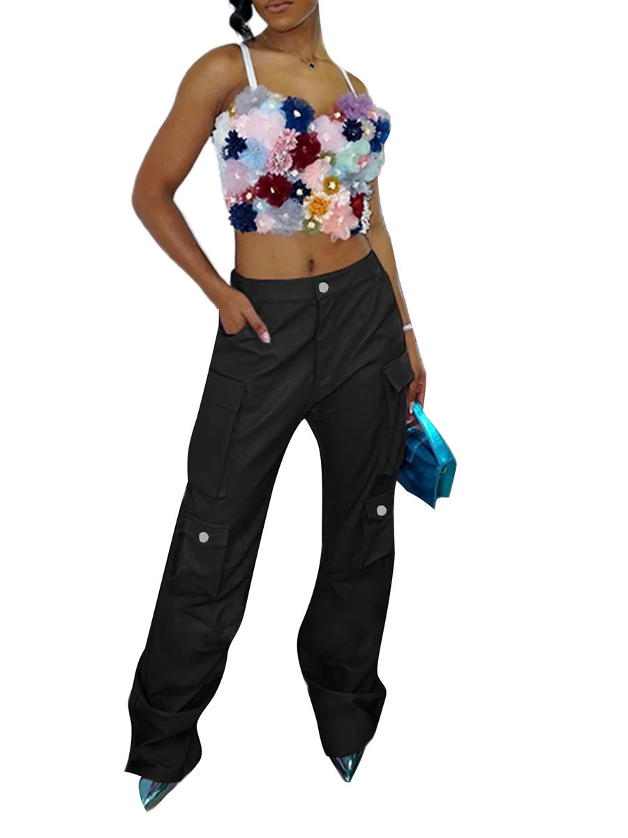 Women s Baggy Cargo Pants Elastic High Waist Straight Leg Faux Leather Pants with Multi Pockets Y2K Streetwear
Women s Baggy Cargo Pants Elastic High Waist Straight Leg Faux Leather Pants with Multi Pockets Y2K Streetwear
