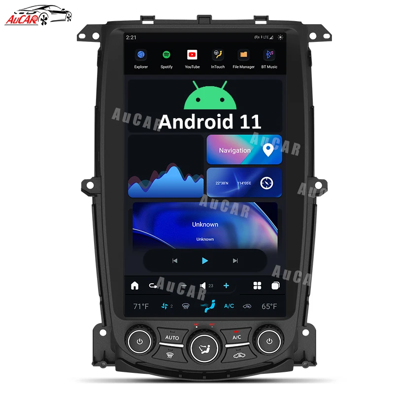 AuCAR 13.6" Android 11 Multimedia Player GPS Navigation Car Radio Car DVD Player Auto Electronics For Nissan 370Z 2009-2021
AuCAR 13.6" Android 11 Multimedia Player GPS Navigation Car Radio Car DVD Player Auto Electronics For Nissan 370Z 2009-2021