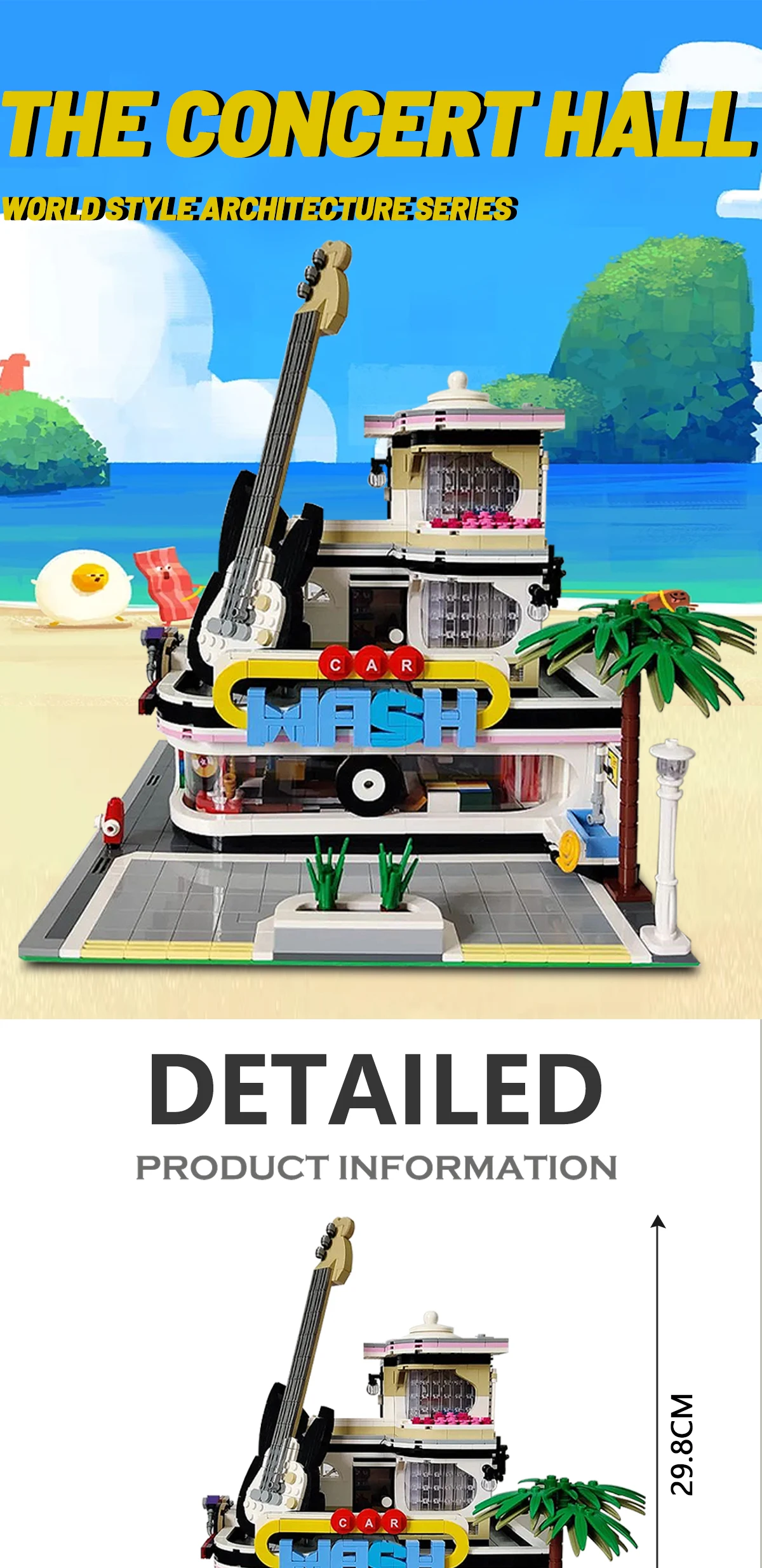 Street View The Concert Hall Building Blocks City Model Set Assembly Bricks DIY Module 2250PCS Toys For Kids Collection Gifts Street View The Concert Hall Building Blocks City Model Set Assembly Bricks DIY Module 2250PCS Toys For Kids Collection Gifts