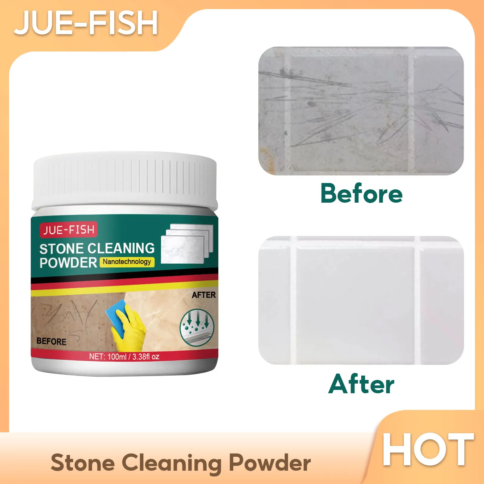 Stone Cleaning Powder Marble Stain Remover Tile Marble Decontamination Kitchen Quartz Cleaner Ceramic Tiles Cleaner Powder
Stone Cleaning Powder Marble Stain Remover Tile Marble Decontamination Kitchen Quartz Cleaner Ceramic Tiles Cleaner Powder 