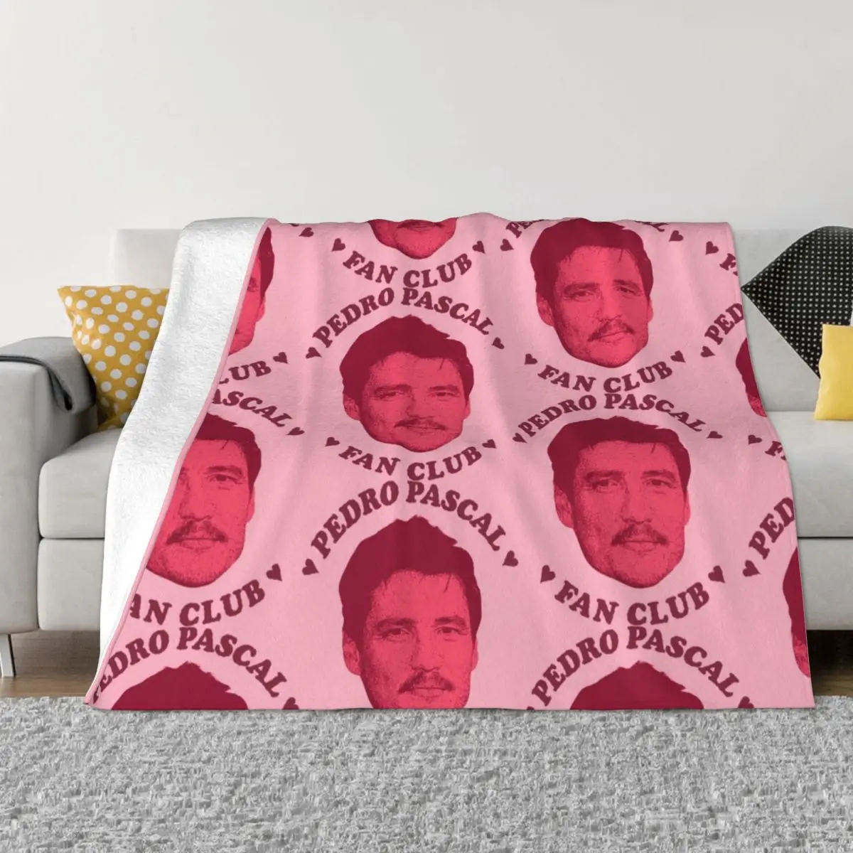 

Pedro Pascal Fan Club Blankets Fleece Textile Decor the Last of Us Breathable Super Warm Throw Blankets Sofa Travel Bedspreads