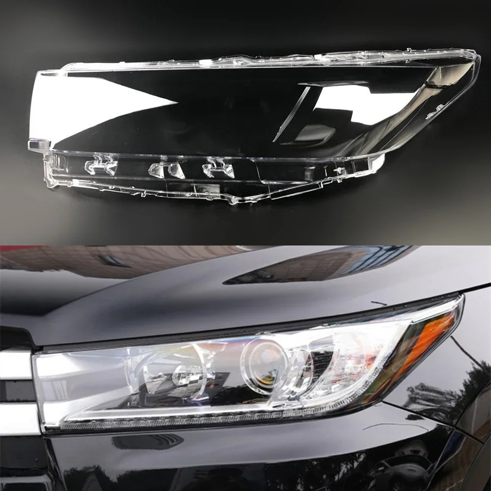 

Для Toyota Highlander Автомобильная запасная передняя фара стекло фары прозрачный абажур лампа оболочка Крышка объектива 2018 2019 2020